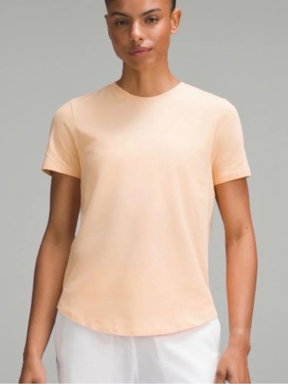 NWT Lululemon Love Crew III Peach Bellini Short Sleeve Women's Size 10
